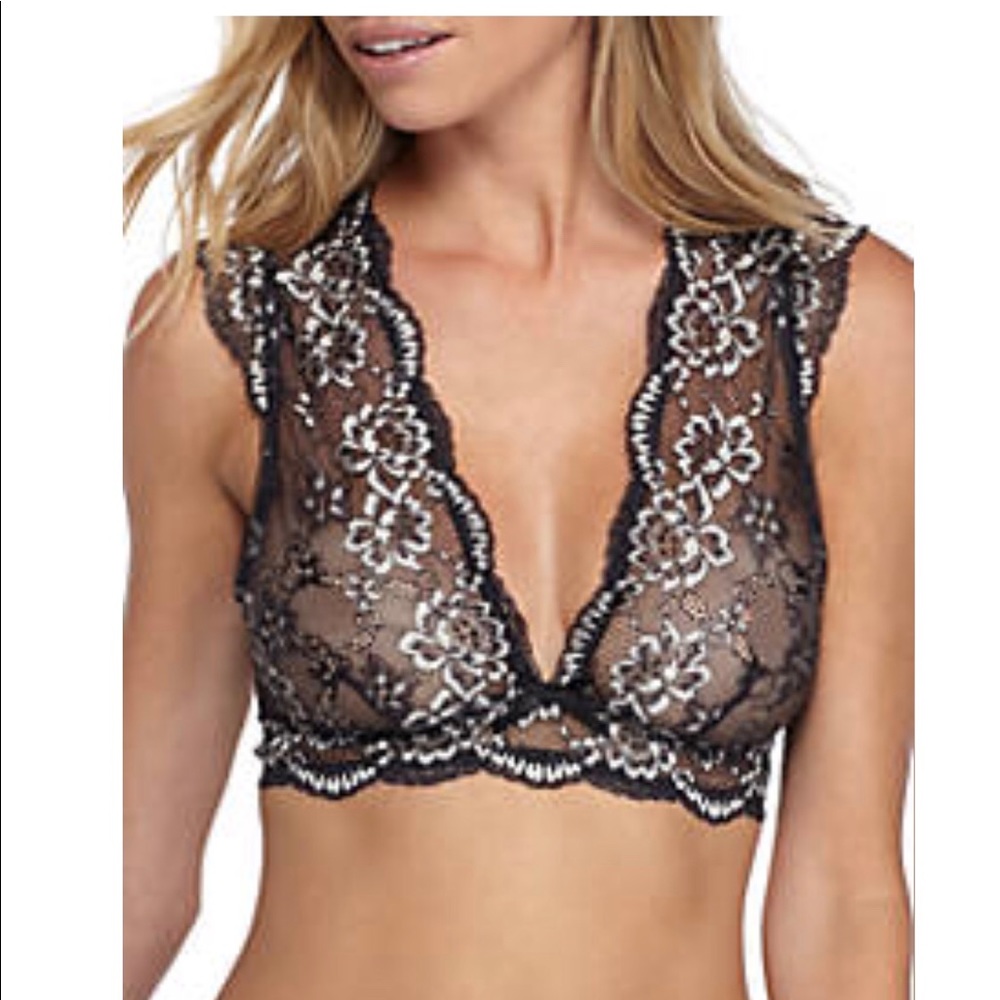 Sam Edelman Lg Cross dye cap sleeve bralette NWT